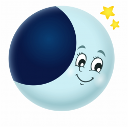 Moon And Stars Theme Collection - Cute Smiling Moon Clipart ...