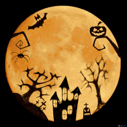 Download free picture Halloween clipart with moon on CC-BY ...