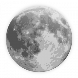 Clipart - weather icon - full moon