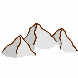Mountain clipart animated - Pencil and in color mountain clipart ...