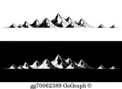 Mountain Range Clip Art - Royalty Free - GoGraph