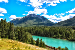 Clipart - Surreal Bow River Canada