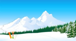 Snow mountain clipart 2 » Clipart Station