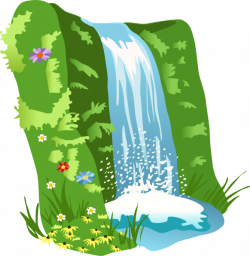 River clipart waterfall - Pencil and in color river clipart waterfall