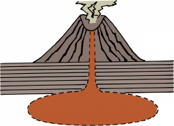 Clipart - Volcano Diagram