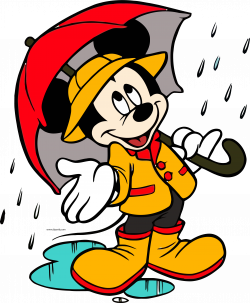 Big Mickey Mouse Cover Rain Weather Clipart Png - Clipartly ...