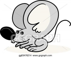 Vector Art - Mouse big ears . EPS clipart gg63476214 - GoGraph