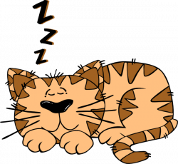 Cartoon Cat Sleeping Clip Art at Clker.com - vector clip art online ...