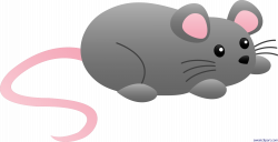 Cute Grey Mouse Clip Art - Sweet Clip Art