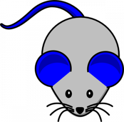 Grey Blue Mouse PNG, SVG Clip art for Web - Download Clip ...