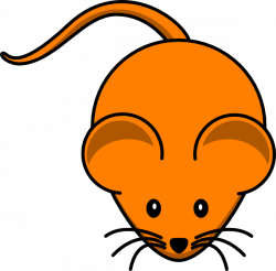 Mouse clipart orange - Pencil and in color mouse clipart orange