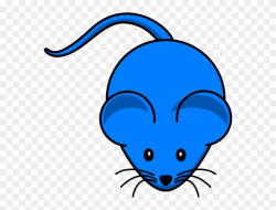 Tail Clipart Mouse Tail - Blue Mouse Clipart - Png Download ...