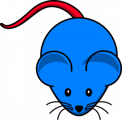 Blue Mouse Red Tail Clip Art at Clker.com - vector clip art online ...