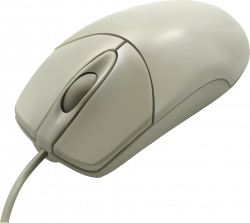 Vintage White Computer Mouse transparent PNG - StickPNG