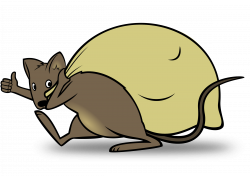 Clipart - Delivery mouse