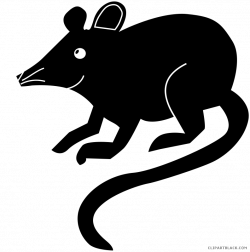 Mouse Silhouette Animal free black white clipart images clipartblack ...