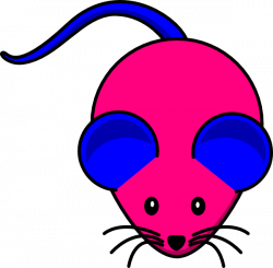 Blue Pink Hybrid Mouse Clip Art at Clker.com - vector clip art ...