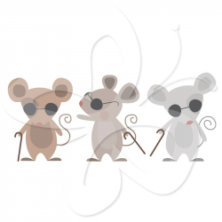This three blind mice clip art is charming nursery rhyme ...