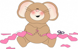 Valentine's Day Mouse Clip Art - Valentine's Day Mouse Image
