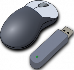 Wireless Usb Mouse Clip Art at Clker.com - vector clip art online ...