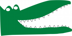 Cartoon Alligator Mouth Open