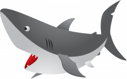 Great white shark Cuteness Clip art - Ferocious sea shark mouth 873 ...