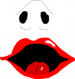 Lips clipart nose - Pencil and in color lips clipart nose