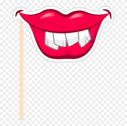 Lips Clipart Photo Booth Prop - Booth Mouth - Png Download ...