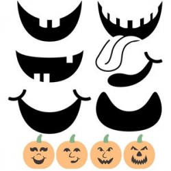 Build a jack-o-lantern: mouths | Pumpkin Faces | Halloween ...