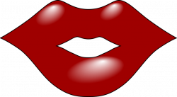 Public Domain Clip Art Image | Red Lips | ID: 13946385626653 ...