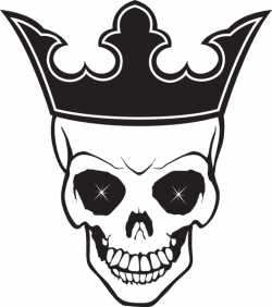 28+ Collection of Skull With Crown Clipart | High quality, free ...