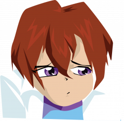 Clipart - Sad Anime Boy