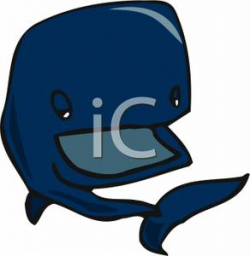 A Whale with His Mouth Open - Clipart