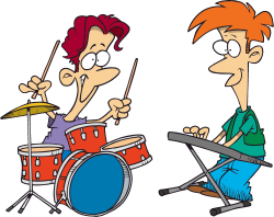 Cartoon Rock Band Clip Art free image