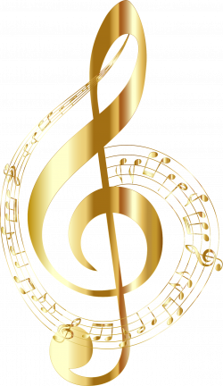 Gold clipart music note - Pencil and in color gold clipart music note
