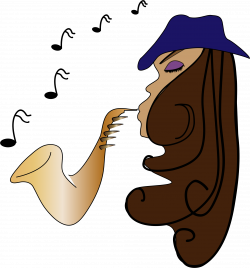 Clipart - Female Jazz Musician