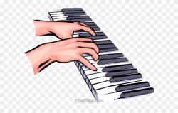 Keyboard Clipart Hand On - Keyboard Player Clipart - Png ...