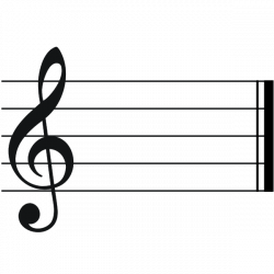 large blank music treble cleff staff | Treble clef | elementary ...