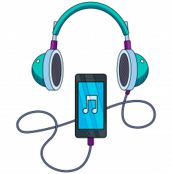 Music player and headphones clipart. Free download. | Creazilla