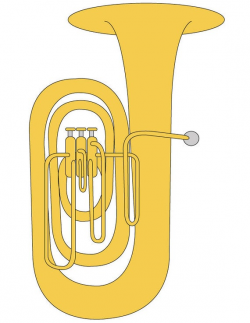Tuba Clip Art/ Tuba Illustration/ Tuba Graphic/ Music Student Art/ Tuba  Vector/ Music Clip Art/ Low Brass Art