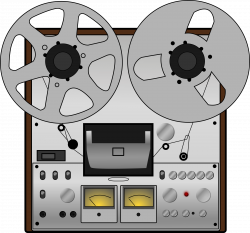 Clipart - Reel to reel tape recorder