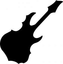 Electric Guitar For Heavy Rock Music Svg Png Icon Free Download ...