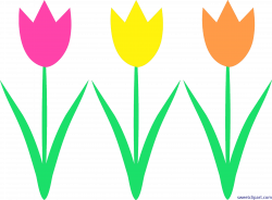 Tulips Spring Clip Art - Sweet Clip Art