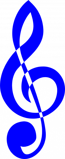 Trebel Clef | Free Stock Photo | Illustration of a blue treble clef ...