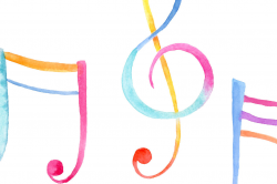 Watercolor Clipart Musical Notes By Cornercroft ...