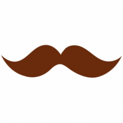 HD Moustache Clipart Hipster - Brown Mustache Clipart , Free ...