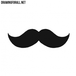 How to Draw a Mustache for Beginners | Drawingforall.net