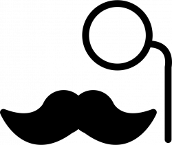 Mustache With Eye Lens Svg Png Icon Free Download (#57212 ...