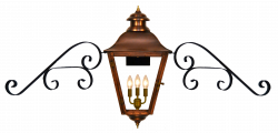 State Street Gas or Electric Copper Lantern - French Market Lanterns