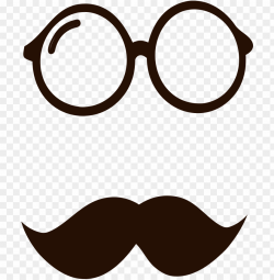 clip art freeuse download movember glasses and png ...